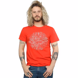Star Wars - T-shirt DEATH STAR - Homme (Rouge)