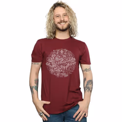 Star Wars - T-shirt DEATH STAR - Homme (Bordeaux)