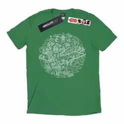 Star Wars - T-shirt DEATH STAR - Homme (Vert vif)