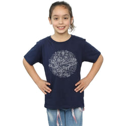Star Wars - T-shirt DEATH STAR - Fille (Bleu marine)