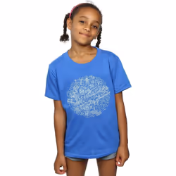 Star Wars - T-shirt DEATH STAR - Fille (Bleu roi)