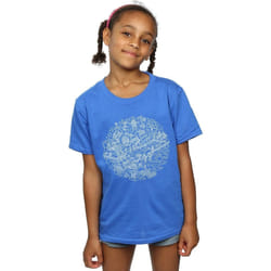 Star Wars - T-shirt DEATH STAR - Fille (Bleu roi)