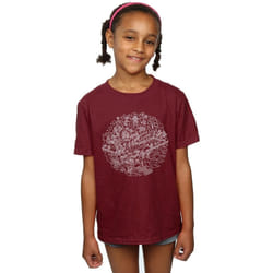 Star Wars - T-shirt DEATH STAR - Fille (Bordeaux)