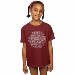 Star Wars - T-shirt DEATH STAR - Fille (Bordeaux)
