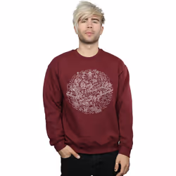 Star Wars - Sweat DEATH STAR - Homme (Bordeaux)