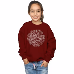 Star Wars - Sweat DEATH STAR - Fille (Bordeaux)