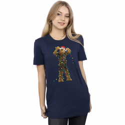 Star Wars - T-shirt - Femme (Bleu marine)
