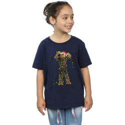 Star Wars - T-shirt - Fille (Bleu marine)