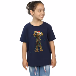 Star Wars - T-shirt - Fille (Bleu marine)