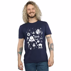 Star Wars - T-shirt - Homme (Bleu marine)