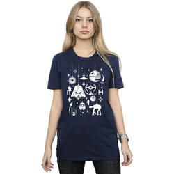 Star Wars - T-shirt - Femme (Bleu marine)