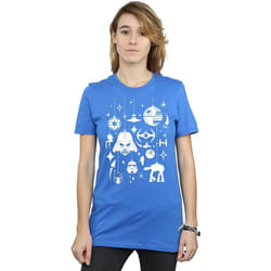 Star Wars - T-shirt - Femme (Bleu roi)