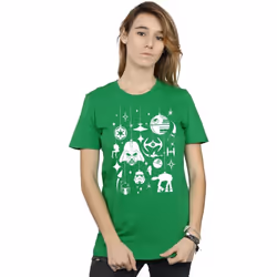 Star Wars - T-shirt - Femme (Vert vif)