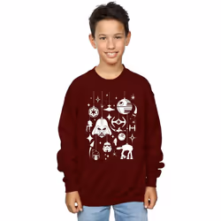 Star Wars - Sweat - Garçon (Bordeaux)