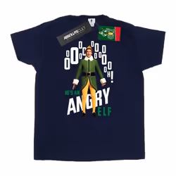 Elf - T-shirt ANGRY ELF - Homme (Bleu marine)