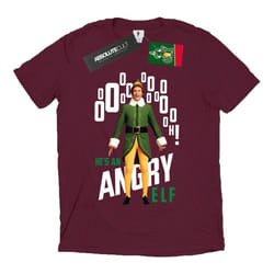 Elf - T-shirt ANGRY ELF - Homme (Bordeaux)