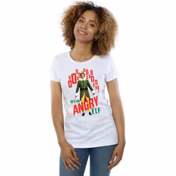 Elf - T-shirt ANGRY ELF - Femme (Blanc)