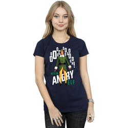Elf - T-shirt ANGRY ELF - Femme (Bleu marine)