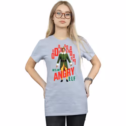 Elf - T-shirt ANGRY ELF - Femme (Gris chiné)