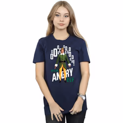 Elf - T-shirt ANGRY ELF - Femme (Bleu marine)