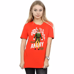 Elf - T-shirt ANGRY ELF - Femme (Rouge)