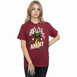 Elf - T-shirt ANGRY ELF - Femme (Bordeaux)