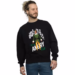 Elf - Sweat ANGRY ELF - Homme (Noir)