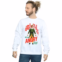 Elf - Sweat ANGRY ELF - Homme (Blanc)