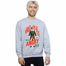 Elf - Sweat ANGRY ELF - Homme (Gris chiné)