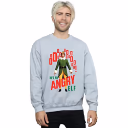 Elf - Sweat ANGRY ELF - Homme (Gris chiné)