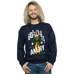 Elf - Sweat ANGRY ELF - Homme (Bleu marine)