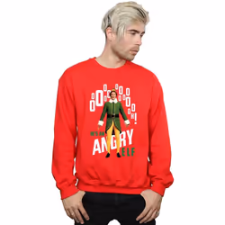 Elf - Sweat ANGRY ELF - Homme (Rouge)