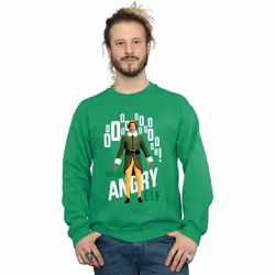 Elf - Sweat ANGRY ELF - Homme (Vert vif)