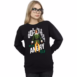 Elf - Sweat ANGRY ELF - Femme (Noir)