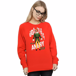 Elf - Sweat ANGRY ELF - Femme (Rouge)