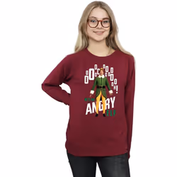 Elf - Sweat ANGRY ELF - Femme (Bordeaux)