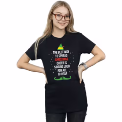 Elf - T-shirt CHRISTMAS CHEER - Femme (Noir)