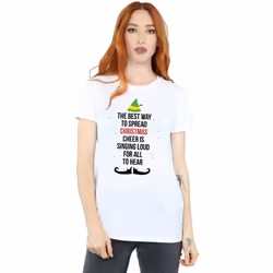 Elf - T-shirt CHRISTMAS CHEER - Femme (Blanc)