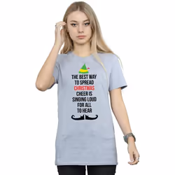 Elf - T-shirt CHRISTMAS CHEER - Femme (Gris chiné)
