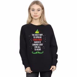 Elf - Sweat CHRISTMAS CHEER - Femme (Noir)