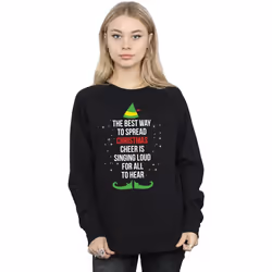 Elf - Sweat CHRISTMAS CHEER - Femme (Noir)