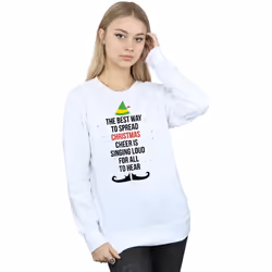 Elf - Sweat CHRISTMAS CHEER - Femme (Blanc)