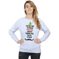 Elf - Sweat CHRISTMAS CHEER - Femme (Gris chiné)