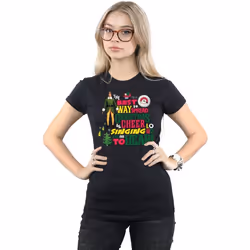 Elf - T-shirt CHRISTMAS CHEER - Femme (Noir)
