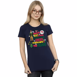 Elf - T-shirt CHRISTMAS CHEER - Femme (Bleu marine)