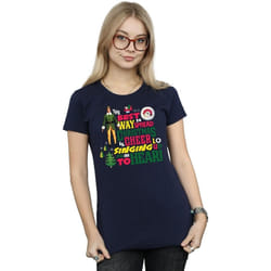 Elf - T-shirt CHRISTMAS CHEER - Femme (Bleu marine)