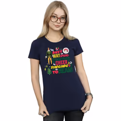 Elf - T-shirt CHRISTMAS CHEER - Femme (Bleu marine)