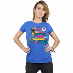Elf - T-shirt CHRISTMAS CHEER - Femme (Bleu roi)