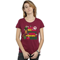 Elf - T-shirt CHRISTMAS CHEER - Femme (Bordeaux)