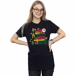 Elf - T-shirt CHRISTMAS CHEER - Femme (Noir)